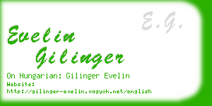 evelin gilinger business card